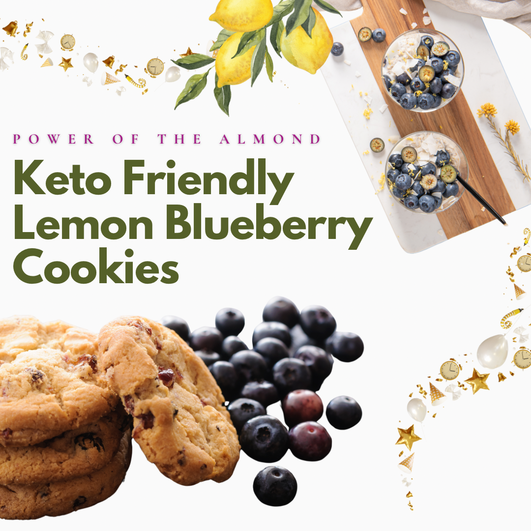 Keto Friendly Lemon Blueberry Cookies