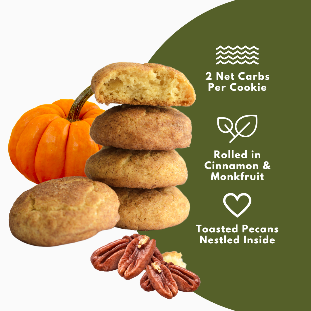 Low Carb Pumpkin Pecan Keto Cookies