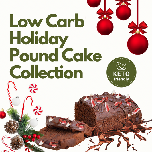 Low Carb Holiday Pound Cake Collection Loaf on table